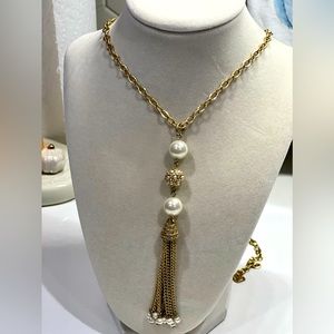 Lia Sophia long pearl necklace